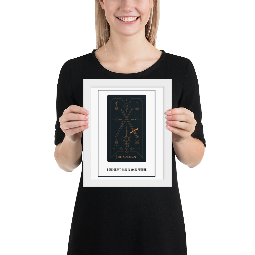 "I See Great Hair In Your Future" Tarot Card Poster